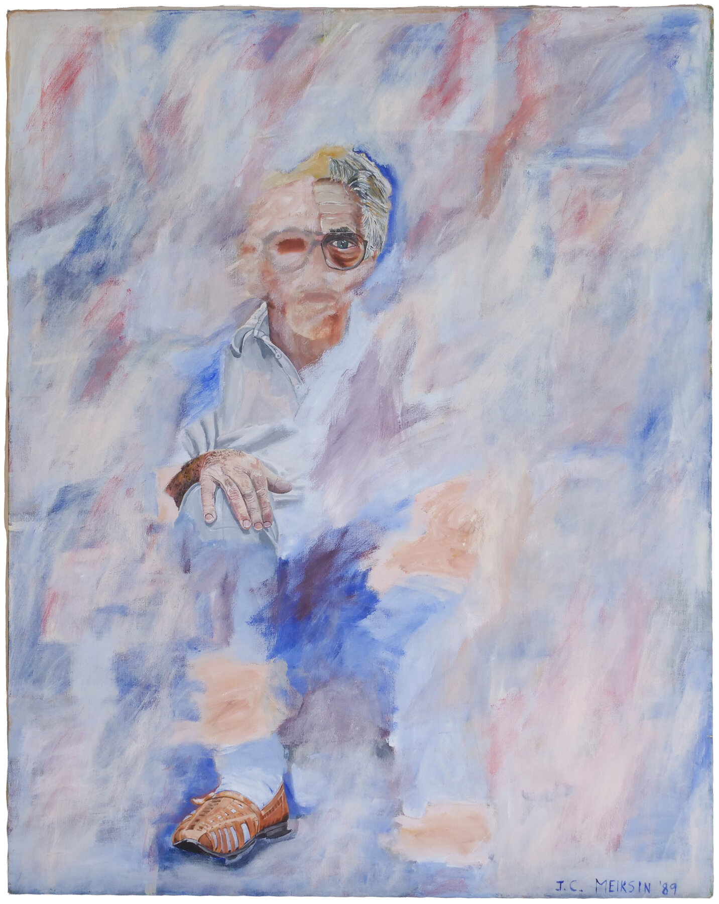 Portrait painting by Jeannine Meiksin; title and date pending.